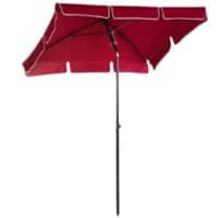 Outsunny Sun Umbrella 84D-016RD Aluminum, Metal, Polyester Red