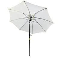 Outsunny Sun Umbrella 84D-023CW Aluminum, Glass, Polyester Cream White