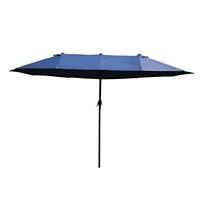 Outsunny Sun Umbrella 84D-031V01BU Metal, Polyester Blue