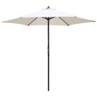 Outsunny Sun Umbrella 84D-067CW Steel, Polyester Cream White