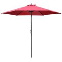 Outsunny Sun Umbrella 84D-067WR Steel, Polyester Wine Red