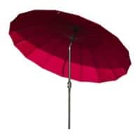 Outsunny Sun Umbrella 84D-103WR Metal, Glass Fiber, Polyester Wine Red