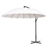 Outsunny Sun Umbrella 84D-118CW Metal, Polyester, Glass Fiber Cream White