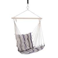 Outsunny Hanging Swing Chair 84A-015BN Cotton, Hardwood, Metal Brown
