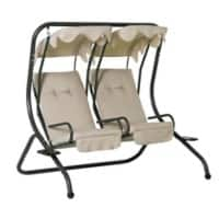 Outsunny Swing Chair 84A-052 Steel, Polyester Beige