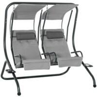 Outsunny Swing Chair 84A-052V70 Steel, Polyester Grey