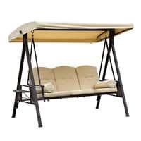 Outsunny Hammock Chair 84A-069 Steel, Polyester Beige