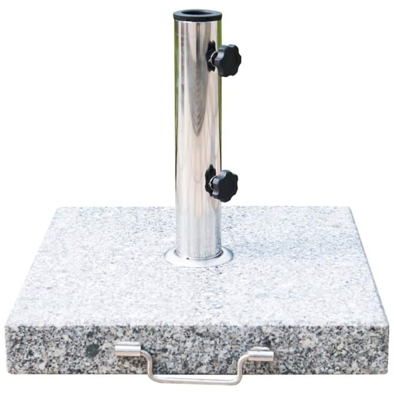 OutSunny Umbrella Base 28000 g Marble, Stainless Steel 42 x 42 x 36 cm