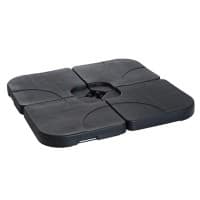 Outsunny Umbrella Base Set 8700 g HDPE 50 x 50 x 7.5 cm