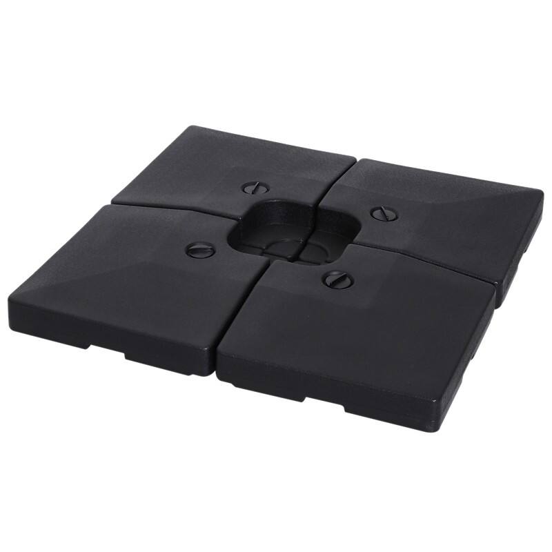 OutSunny Umbrella Base Set 9800 g HDPE 51 x 51 x 12 cm
