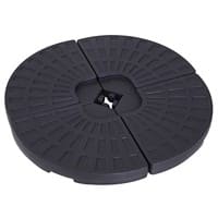 Outsunny Umbrella Base Set 6300 g HDPE 48 x 48 x 8 cm