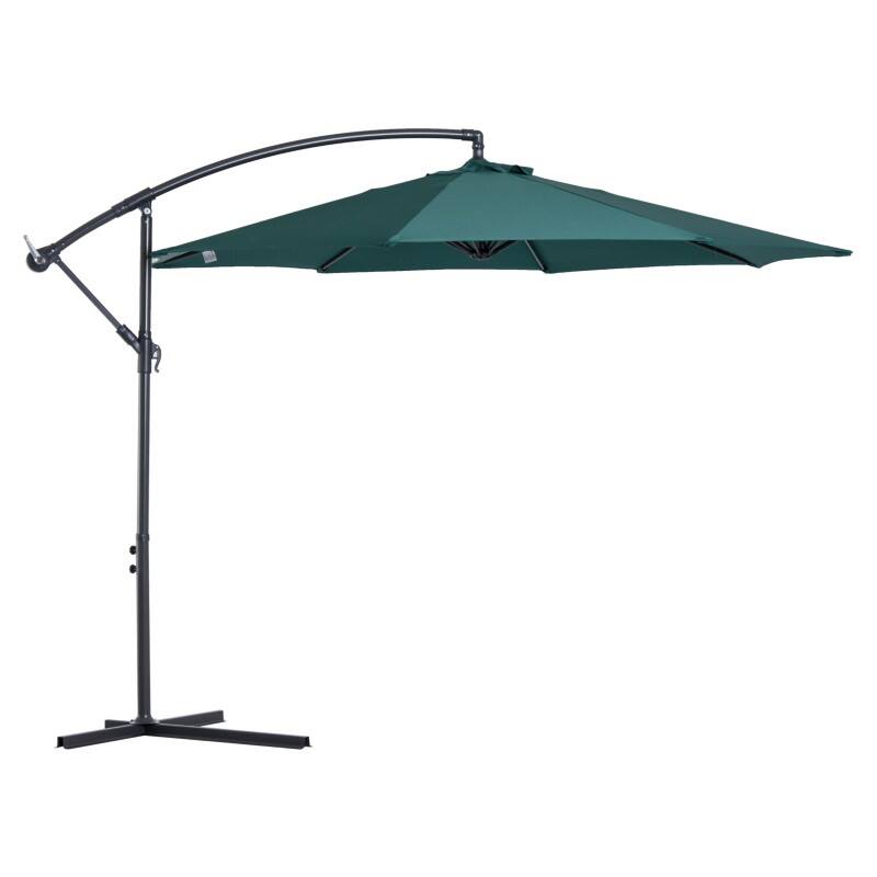 OutSunny Umbrella Water-Resistant Steel, Polyester Green