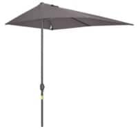 Outsunny Parasol 84D-074GY Metal, Polyester Grey