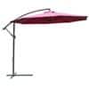 Outsunny Parasol 01-0584 Metal, Polyester Wine Red