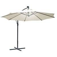 Outsunny Parasol 84D-066CW Steel, Aluminum, Polyester Cream White