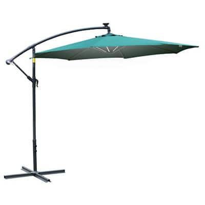 Outsunny Parasol 84D-066GN Steel, Aluminum, Polyester Green