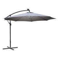 Outsunny Parasol 84D-066GY Steel, Aluminum, Polyester Grey