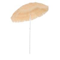 OutSunny Beach Umbrella Water-Resistant Polyester, PP, Steel Yellow