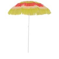 OutSunny Beach Umbrella Water-Resistant Polyester, PP, Steel Assorted