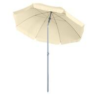 OutSunny Beach Umbrella Water-Resistant Steel, Polyester Cream White