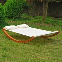 Outsunny Hammock 01-0860 Wood, Cotton White