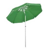 Outsunny Beach Umbrella 84D-092GN Aluminum, Polyester, Glass Fiber Green