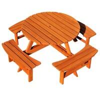 Outsunny Camping Beer Table Set 84B-192 Brownish Red