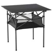 Outsunny Camping Table 84B-567 Black  700 mm x 700 mm x 690 mm