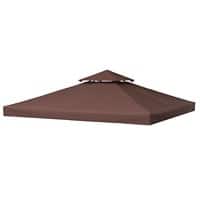 Outsunny Replacement Canopy Top Coffee brown 84C-041GY