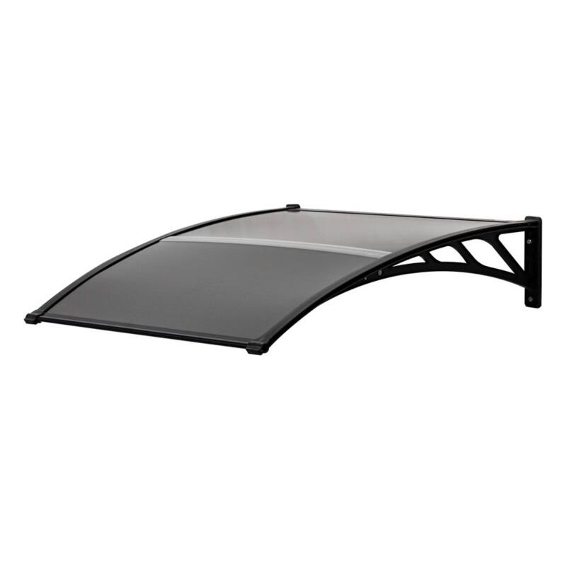OutSunny Canopy Water-Resistant Polycarbonate, Polypropylene Black