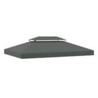 Outsunny Replacement Canopy Top Deep Grey 01-0082