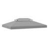 Outsunny Replacement Canopy Top Light Grey 01-0082