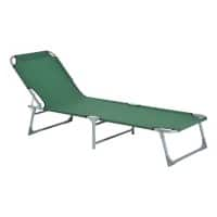 Outsunny Lounger A20-028GN Metal, Oxford Green