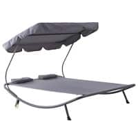 Outsunny Hammock Bed 84B-174GY Steel, Oxford, Polyester Grey