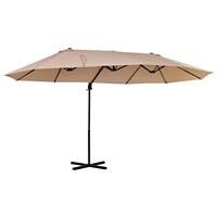 Outsunny Umbrella 84D-085BG Steel, Polyester Beige