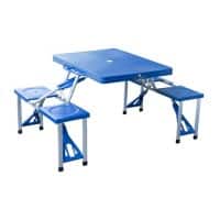 Outsunny Folding Camping Table And Chair Set 01-0009 Aluminum