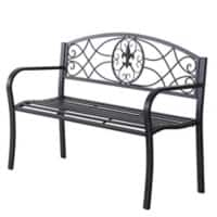 Outsunny Garden Bench 84B-284 Metal Black