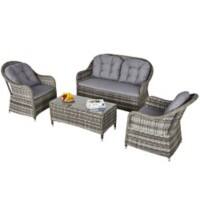 Outsunny Garden Sofa Set 860-124 Grey
