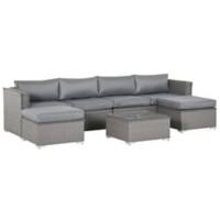 Outsunny Garden Sofa Set 860-147 Grey