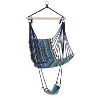 Outsunny Hammock Chair 84A-108YL Hardwood, Cotton, Polyester Yellow, Blue