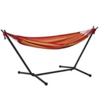 Outsunny Hammock 84A-184RD Metal, Polyester Red