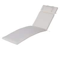 Outsunny Outdoor Seat Cushion Set 84B-304V01BK Polyester, Cotton White