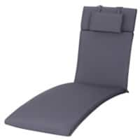 Outsunny Outdoor Seat Cushion Set 84B-304V01BK Polyester, Cotton Grey