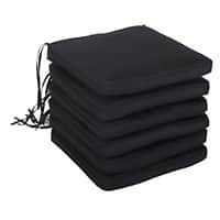 Outsunny Outdoor Seat Cushion Set 84B-307BK Polyester, Cotton Black