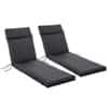 Outsunny Outdoor Seat Cushion Set 84B-514BK Polyester, PP Black