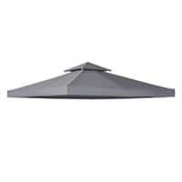 Outsunny Replacement Canopy Top Deep Grey 84C-041GY