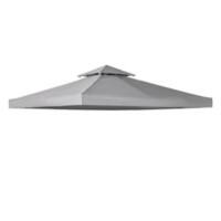 Outsunny Replacement Canopy Top 84C-041GY Polyester Light Grey