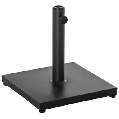 Outsunny Parasol Base 84D-042 Water proof Cement, Metal Black