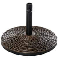 Outsunny Parasol Base 84D-044 Water proof Cement, Metal, HDPE Antique Bronze