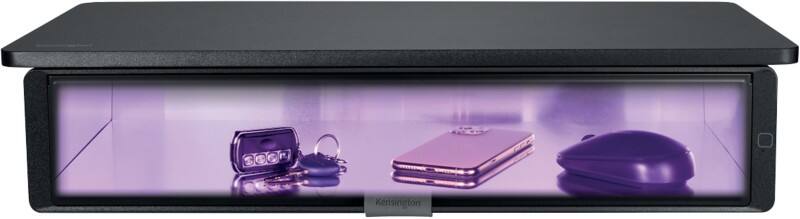 Kensington UVStand Monitor Stand K55100WW With UVC Sanitisation Compartment Up to 34” 598 x 295 x 126 mm Black